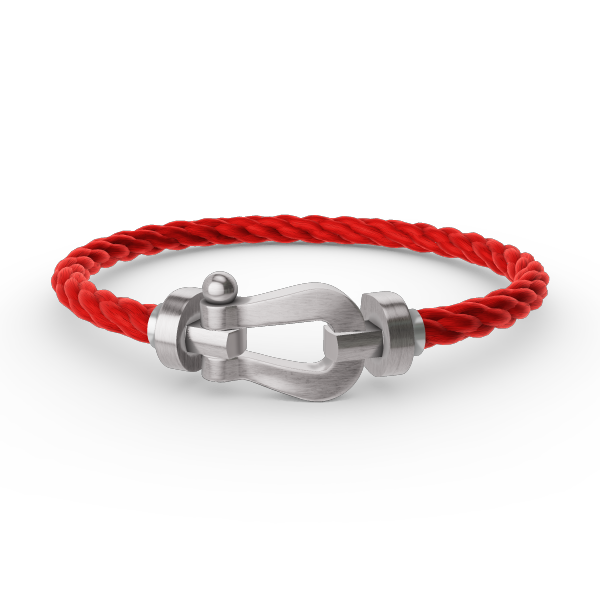 [Sparkle]FORCE LARGE HORSESHOE BRACELET - WHITE GOLD