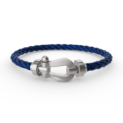 [Sparkle]FORCE LARGE HORSESHOE BRACELET - WHITE GOLD