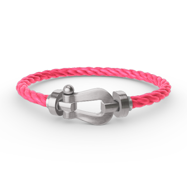 [Sparkle]FORCE LARGE HORSESHOE BRACELET - WHITE GOLD