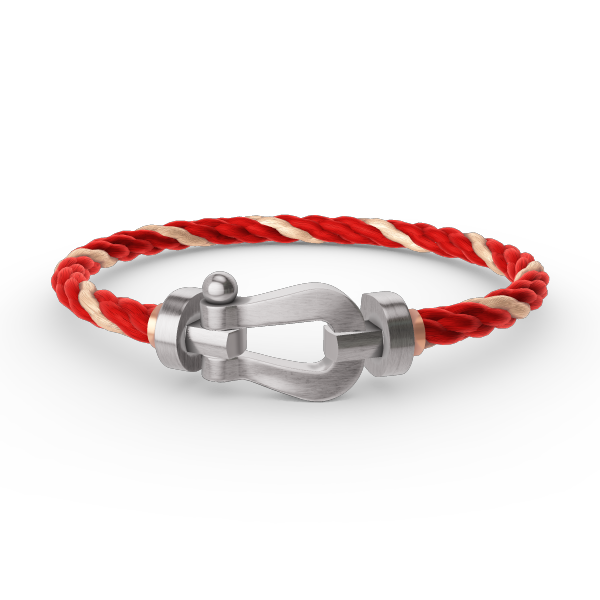 [Sparkle]FORCE LARGE HORSESHOE BRACELET - WHITE GOLD