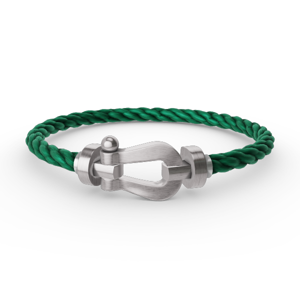 [Sparkle]FORCE LARGE HORSESHOE BRACELET - WHITE GOLD