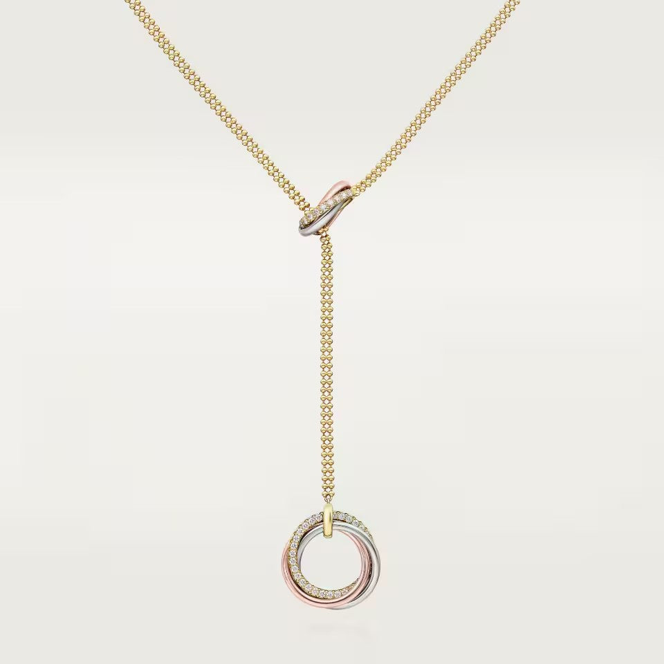 [sparkle Jewelery]TRINITY DIAMONDS NECKLACE