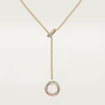 [sparkle Jewelery]TRINITY DIAMONDS NECKLACE