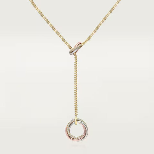 [sparkle Jewelery]TRINITY DIAMONDS NECKLACE