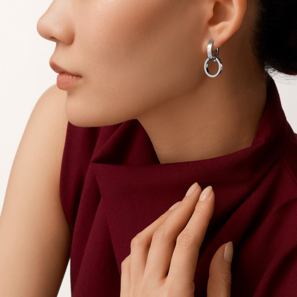 [sparkle Jewelery]LOVE 3.3MM DANGLE EARRINGS