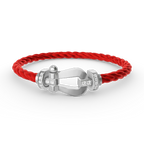 [sparkle Jewelry ]FORCE LARGE HORSESHOE HALF DIAMOND BRACELET SILVER
