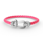 [sparkle Jewelry ]FORCE LARGE HORSESHOE HALF DIAMOND BRACELET SILVER
