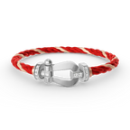 [sparkle Jewelry ]FORCE LARGE HORSESHOE HALF DIAMOND BRACELET SILVER
