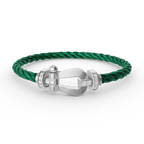 [sparkle Jewelry ]FORCE LARGE HORSESHOE HALF DIAMOND BRACELET SILVER