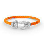 [sparkle Jewelry ]FORCE LARGE HORSESHOE FULL DIAMOND BRACELET SILVER
