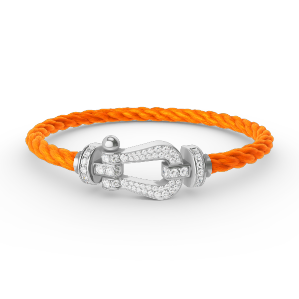 [sparkle Jewelry ]FORCE LARGE HORSESHOE FULL DIAMOND BRACELET SILVER