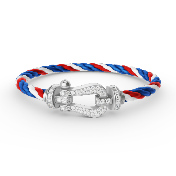 [sparkle Jewelry ]FORCE LARGE HORSESHOE FULL DIAMOND BRACELET SILVER