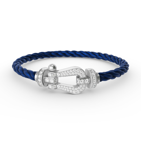 [sparkle Jewelry ]FORCE LARGE HORSESHOE FULL DIAMOND BRACELET SILVER