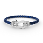 [sparkle Jewelry ]FORCE LARGE HORSESHOE FULL DIAMOND BRACELET SILVER