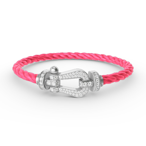 [sparkle Jewelry ]FORCE LARGE HORSESHOE FULL DIAMOND BRACELET SILVER