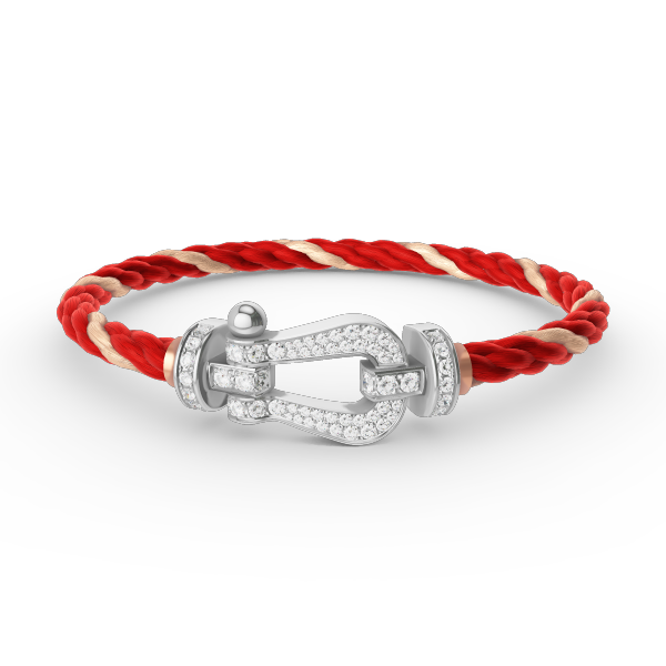 [sparkle Jewelry ]FORCE LARGE HORSESHOE FULL DIAMOND BRACELET SILVER
