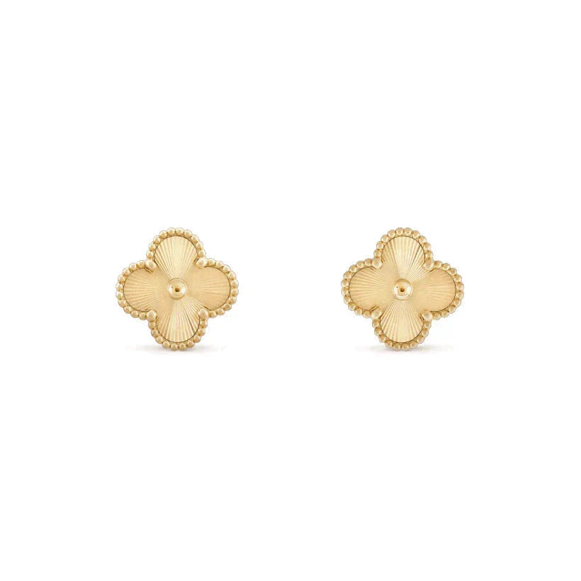 [sparkle Jewelry ]CLOVER MEDIUM 1 MOTIFS LASER EARRINGS