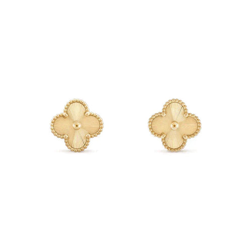 [sparkle Jewelry ]CLOVER MEDIUM 1 MOTIFS LASER EARRINGS