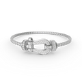 [sparkle Jewelry ]FORCE  LARGE HORSESHOE FULL DIAMOND TENNIS BRACELET