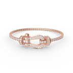 [sparkle Jewelry ]FORCE  LARGE HORSESHOE FULL DIAMOND TENNIS BRACELET